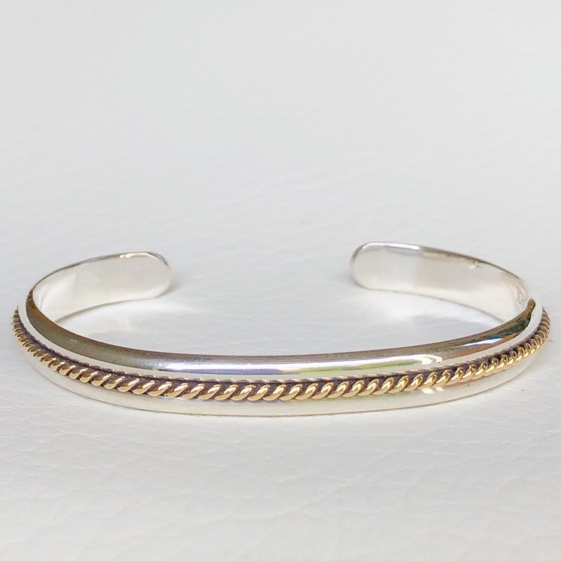 Shop for Wide Bold 14k Gold Cuff Bracelet From Americas Famous Silversmith  - J.H. Breakell and Co.